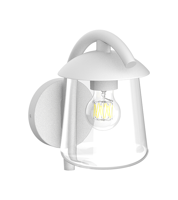 Lampada da parete in vetro Parrot Bend con sommità piatta HR60673 Lampada da parete in vetro Parrot Bend con sommità piatta HR60673