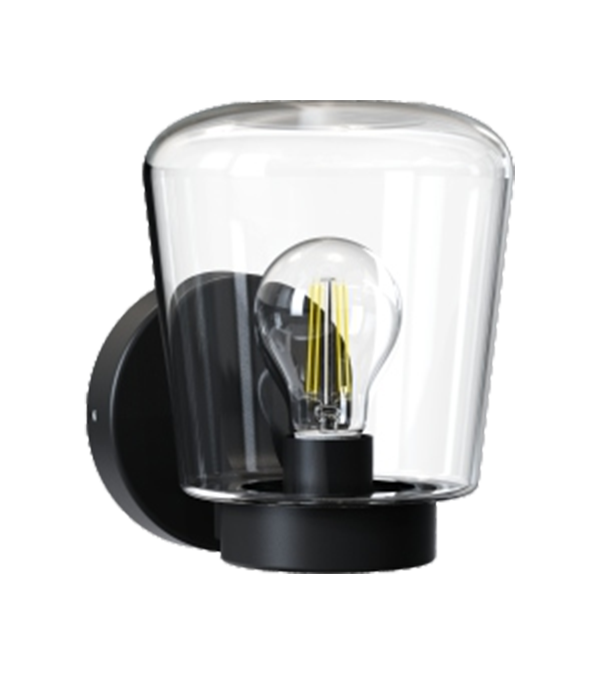 Lampada da parete in plastica di vetro con sommità piatta HR60772 Lampada da parete in plastica di vetro con sommità piatta HR60772