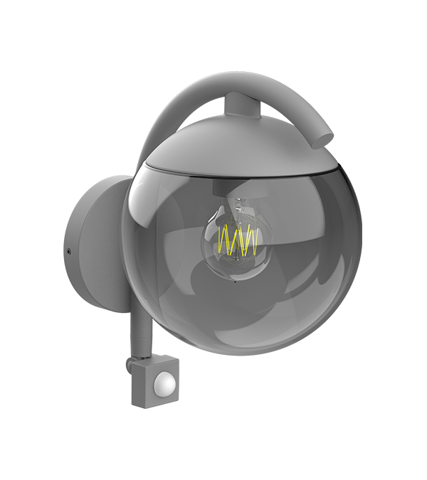 Lampada da parete a induzione in vetro rotondo Parrot Bend HR60671S Lampada da parete a induzione in vetro rotondo Parrot Bend HR60671S
