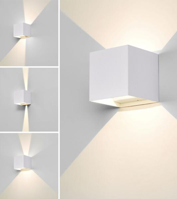 Lampada da parete con regolazione bidirezionale a 100 LED quadrati HR60432-LED Lampada da parete con regolazione bidirezionale a 100 LED quadrati HR60432-LED