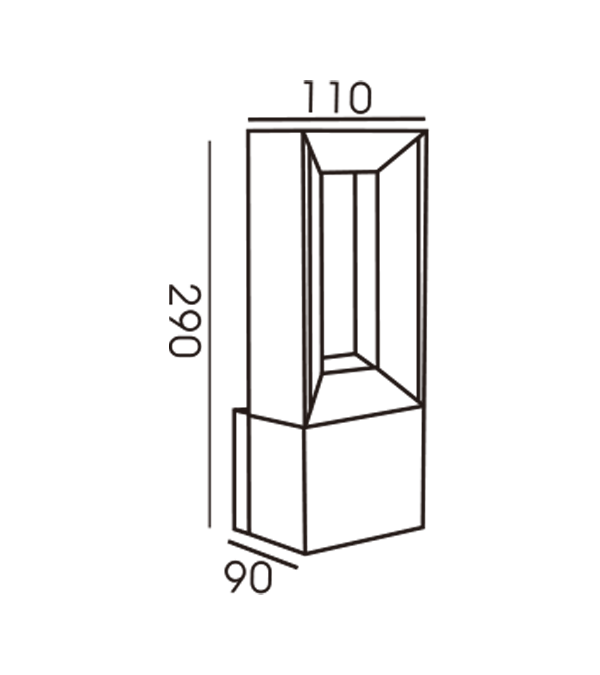 110 Lampada da parete a induzione a luce smussata quadrupla HR60092S 110 Lampada da parete a induzione a luce smussata quadrupla HR60092S