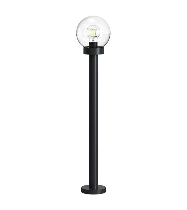 Lampada da giardino rotonda in plastica di vetro HR60775-330 Lampada da giardino rotonda in plastica di vetro HR60775-330
