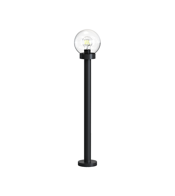 Lampada da giardino rotonda in plastica di vetro HR60775-930 Lampada da giardino rotonda in plastica di vetro HR60775-930