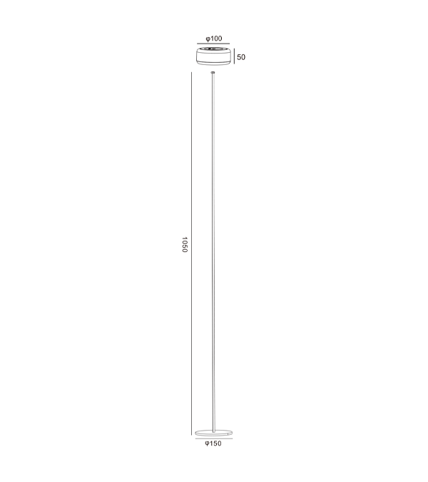 1100 Luce ricaricabile con corpo nero alto HR95003-1100 1100 Luce ricaricabile con corpo nero alto HR95003-1100