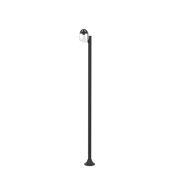 Lampada da giardino in vetro rotonda a testa singola HR60692 Lampada da giardino in vetro rotonda a testa singola HR60692