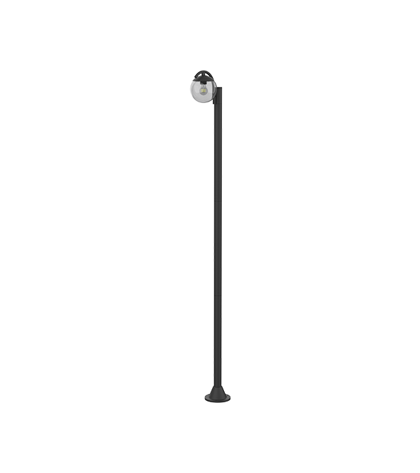 Lampada da giardino in vetro rotonda a testa singola HR60692 Lampada da giardino in vetro rotonda a testa singola HR60692
