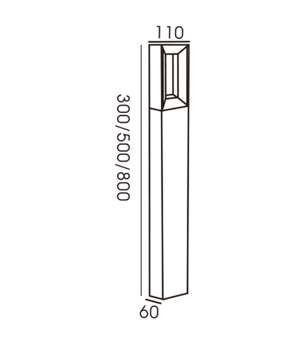 110 Lampada da giardino con luce quadrupla HR60092-500 110 Lampada da giardino con luce quadrupla HR60092-500