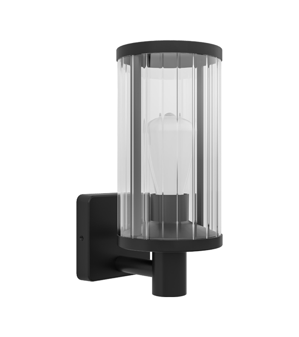 Lampada da parete E27 in vetro a strisce verticali HR60131 Lampada da parete E27 in vetro a strisce verticali HR60131