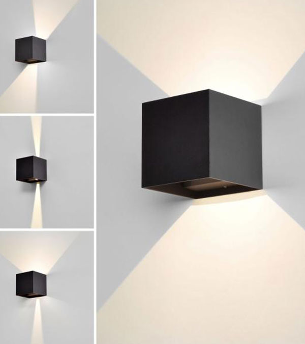 Lampada da parete con regolazione bidirezionale a 100 LED quadrati HR60432-LED Lampada da parete con regolazione bidirezionale a 100 LED quadrati HR60432-LED