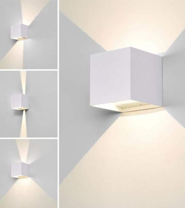 Lampada da parete con regolazione bidirezionale a 100 LED quadrati HR60432-LED Lampada da parete con regolazione bidirezionale a 100 LED quadrati HR60432-LED